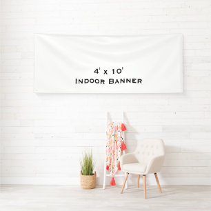 Ontwerp Je Eigen Eenvoudige 1,2 x 3 Meter Binnen V Spandoek