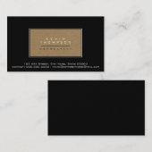 Ontwerp je eigen elegante Black Prof standaard Visitekaartje (Voorkant / Achterkant)