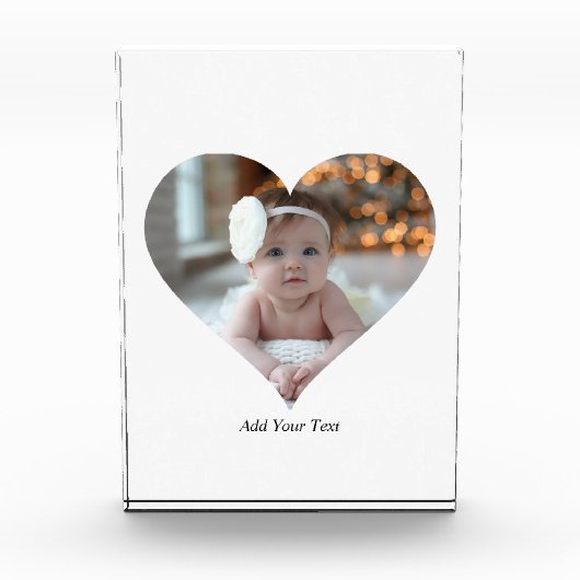 Ontwerp je eigen enkele hartvormige foto (Voorkant)