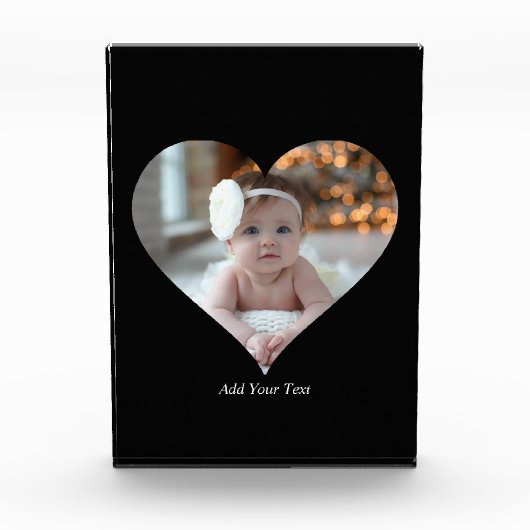 Ontwerp je eigen enkele hartvormige foto (Voorkant)