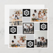 Ontwerp je eigen Floral 5 fotocollage Aankondiging (Voorkant / Achterkant)