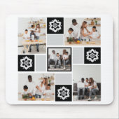 Ontwerp je eigen Floral 5 fotocollage Muismat (Voorkant)