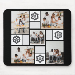 Ontwerp je eigen Floral 5 fotocollage Muismat