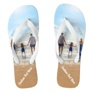Ontwerp Je Eigen Foto Flip Flops Gepersonaliseerde