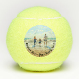 Ontwerp Je Eigen Foto Tennisballen Aangepaste Teks