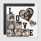 Ontwerp je eigen fotocollage met 8 foto's magnetische uitnodiging (Voorkant / Achterkant)