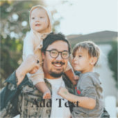 Ontwerp je eigen gepersonaliseerde foto sticker (Voorkant)