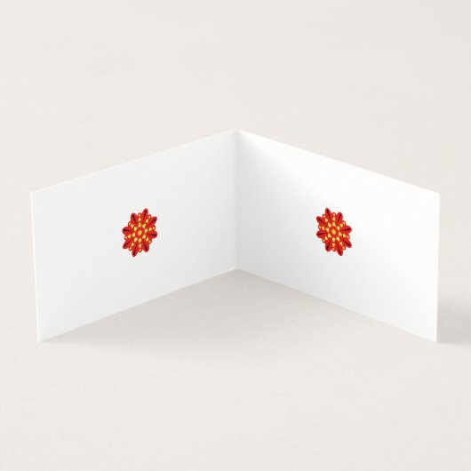 Ontwerp je eigen gevouwen Kaart | Aangepaste Sjabl (Binnen)