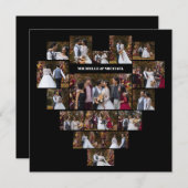 Ontwerp Je Eigen Hartvormige Fotocollage Aankondiging (Voorkant / Achterkant)