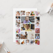 Ontwerp je eigen ingelijste kunst van 22 foto's co kaart (Voorkant / Achterkant in situ)