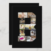 Ontwerp je eigen letter B Fotocollage Aankondiging (Voorkant / Achterkant)