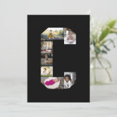 Ontwerp je eigen letter C Fotocollage Aankondiging (Staand voorkant)