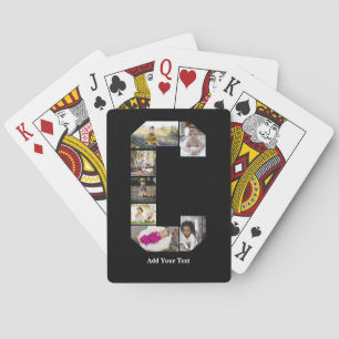 Ontwerp je eigen letter C Fotocollage Pokerkaarten