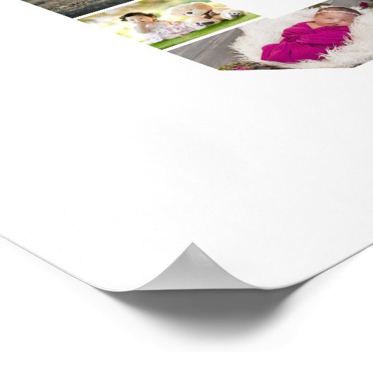 Ontwerp je eigen letter C Fotocollage Poster (Hoek)