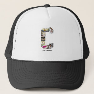 Ontwerp je eigen letter C Fotocollage Trucker Pet
