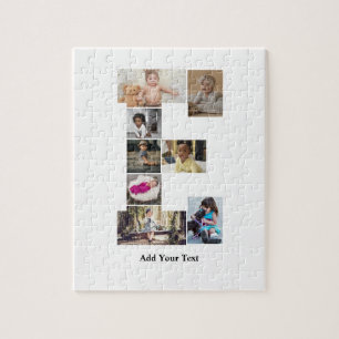 Ontwerp je eigen letter E fotocollage Legpuzzel