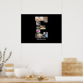 Ontwerp je eigen letter E fotocollage Poster (Keuken)