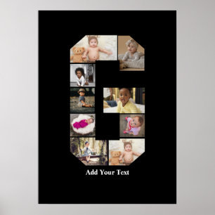 Ontwerp je eigen letter G fotocollage Poster