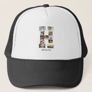 Ontwerp je eigen letter H Fotocollage Trucker Pet
