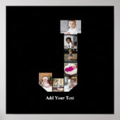 Ontwerp je eigen letter J Fotocollage Poster (Voorkant)