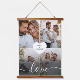 Ontwerp je eigen liefde collage fotografie hangend wandkleed