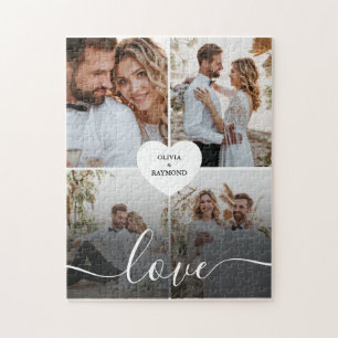 Ontwerp je eigen liefde collage fotografie legpuzzel
