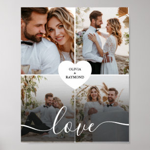Ontwerp je eigen liefde collage fotografie poster