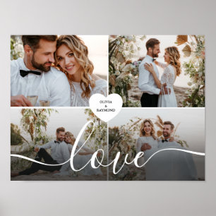 Ontwerp je eigen liefde collage fotografie poster