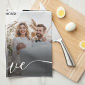 Ontwerp je eigen liefde collage fotografie theedoek (Quarter Fold)