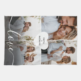 Ontwerp je eigen liefde collage fotografie theedoek