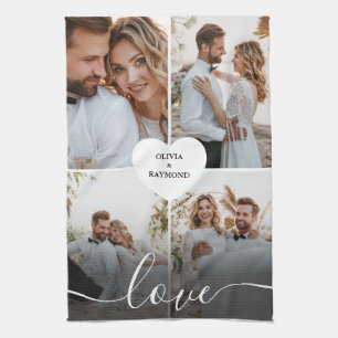 Ontwerp je eigen liefde collage fotografie theedoek