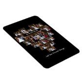 Ontwerp je eigen liefde hart vormige fotocollage magneet (Rechterzijde)