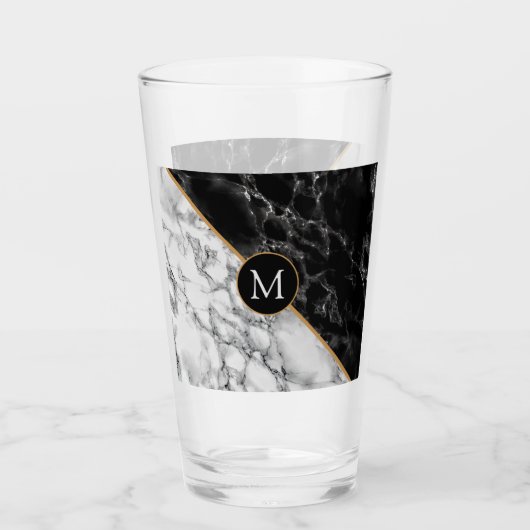 Ontwerp je eigen monogram aangepast letterglas glas (Voorkant)