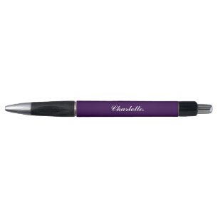 Ontwerp je eigen naam op deze donkerpaarse Emmy Pen