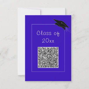 Ontwerp je eigen QR Code Afstuderen Invitation Notitiekaartje
