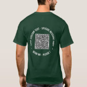 Ontwerp Je Eigen QR-code en T-shirt met Aangepaste (Achterkant)