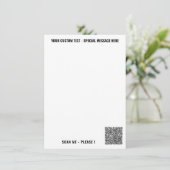 Ontwerp Je Eigen QR Code Menu Voorbeeld Aangepaste (Staand voorkant)