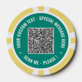Ontwerp Je Eigen QR Code Poker Chips Aangepaste Te (Voorkant)