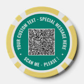 Ontwerp Je Eigen QR Code Poker Chips Aangepaste Te (Achterkant)