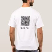 Ontwerp je eigen QR-code T-shirt Sjabloon (Achterkant)