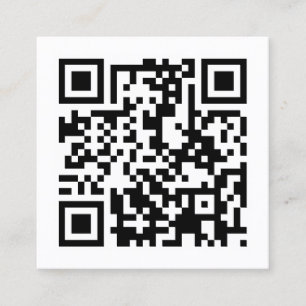 ontwerp je eigen QR code Vierkante Visitekaartje