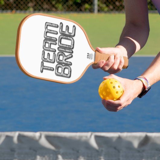 Ontwerp je eigen team bruid leuke spelletjes pickleball paddle (Insitu)