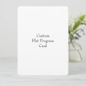 Ontwerp Je Eigen Vlakke Programmakaart Programma (Staand voorkant)