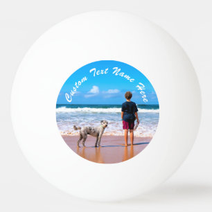 Ontwerp je foto pingpongbal cadeau aangepaste teks pingpongballen