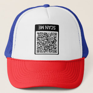 Ontwerp Je Grappige QR-code Hoed Voorbeeld Trucker Pet