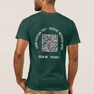 Ontwerp je QR-code T-shirt Gepersonaliseerde tekst