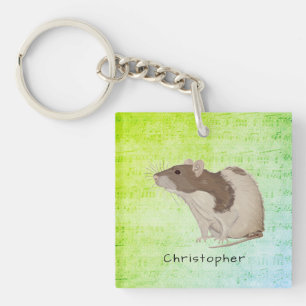 Ontwerp Jouw naam Rat. toevoegen Sleutelhanger