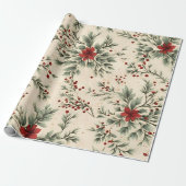  ontwerp kerstinpakpapier cadeaupapier (Uitgerold)