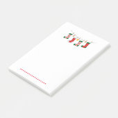 ontwerp - kerstman 2020 post-it® notes (Schuin)