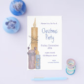 Ontwerp kerstuitnodiging flyer (Enkel)